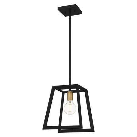 Quoizel Tilly 1-Light Matte Black Mini Pendant TIL1510MBK